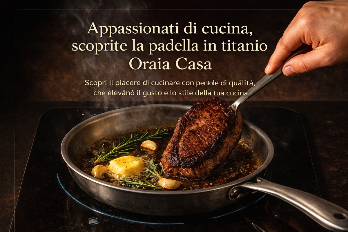 Basta padelle tossiche. Passa al titanio.